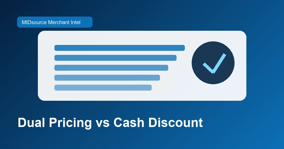 Dual Pricing vs Cash Discount: How Merchants Lower Card Fees